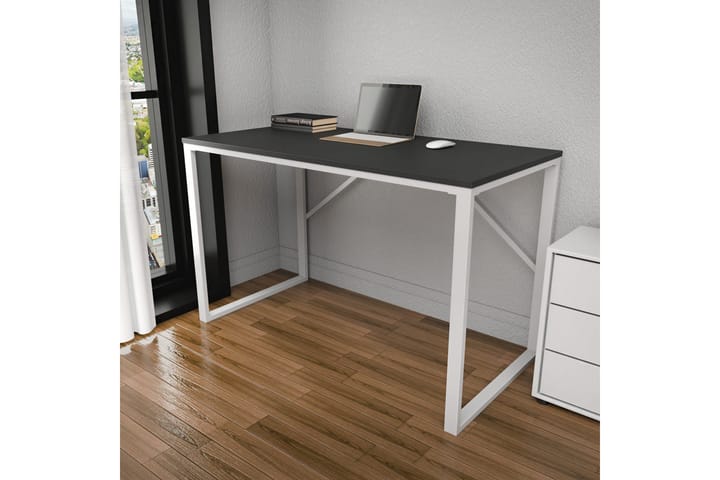 Kirjoituspöytä Wraphis 60x74x120 cm - Valkoinen - Tietokonepöytä
 - Kirjoituspöytä