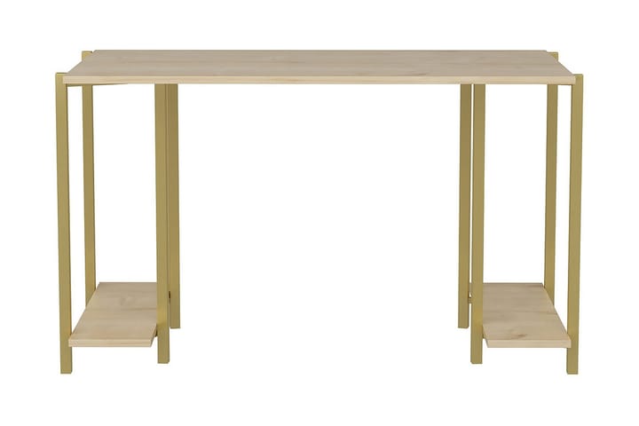 Kirjoituspöytä Yepan 60x73,8x125,2 cm Säilytyksellä - Kulta/Ruskea - Tietokonepöytä
 - Kirjoituspöytä