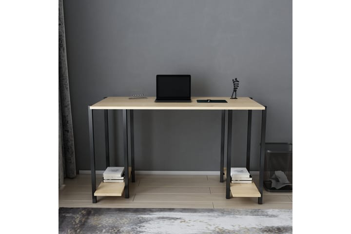Kirjoituspöytä Yepan 60x73,8x125,2 cm Säilytyksellä - Musta - Tietokonepöytä
 - Kirjoituspöytä