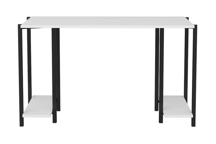 Kirjoituspöytä Yepan 60x73,8x125,2 cm Säilytyksellä - Musta/Valkoinen - Kirjoituspöytä - Tietokonepöytä