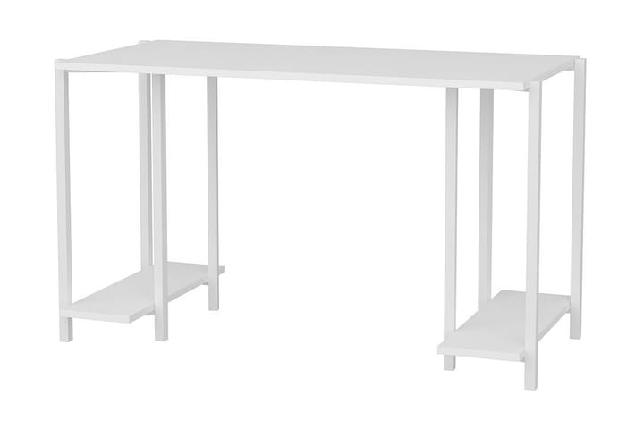 Kirjoituspöytä Yepan 60x73,8x125,2 cm Säilytyksellä - Valkoinen - Tietokonepöytä
 - Kirjoituspöytä