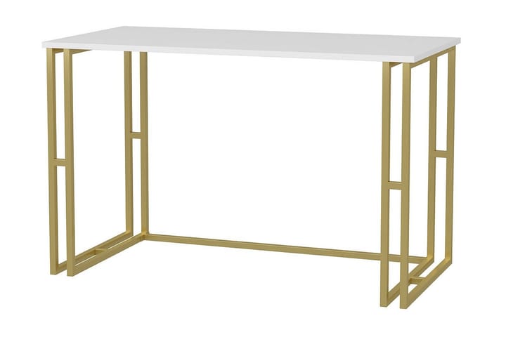 Kirjoituspöytä Yepan 60x74,8x120 cm - Kulta/Valkoinen - Tietokonepöytä
 - Kirjoituspöytä