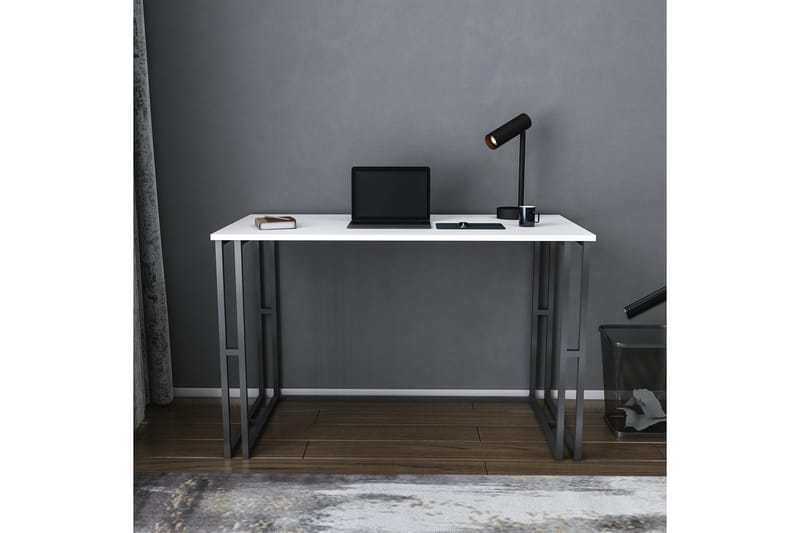 Kirjoituspöytä Yepan 60x74,8x120 cm - Musta/Valkoinen - Huonekalut - Pöytä & ruokailuryhmä - Työpöytä
 - Kirjoituspöytä