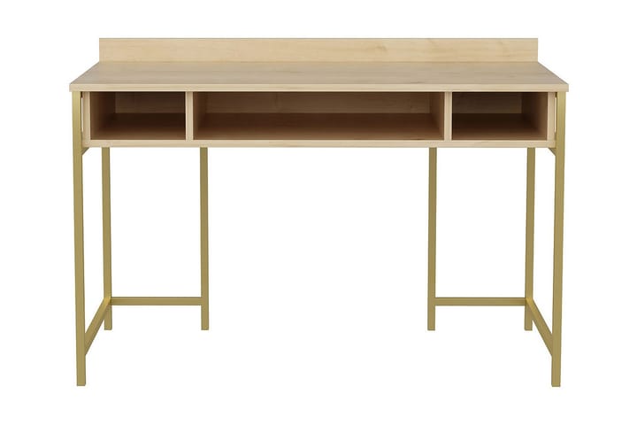 Kirjoituspöytä Yepan 60x74,8x120 cm Säilytyksellä - Kulta/Ruskea - Tietokonepöytä
 - Kirjoituspöytä