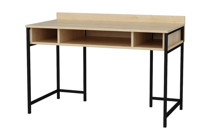 Kirjoituspöytä Yepan 60x74,8x120 cm Säilytyksellä - Musta - Tietokonepöytä
 - Kirjoituspöytä