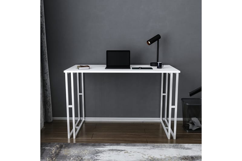 Kirjoituspöytä Yepan 60x74,8x120 cm - Valkoinen - Huonekalut - Pöytä & ruokailuryhmä - Työpöytä
 - Kirjoituspöytä