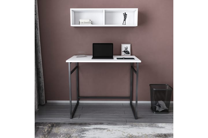 Kirjoituspöytä Yepan 60x75x90 cm - Musta/Valkoinen - Kirjoituspöytä - Tietokonepöytä