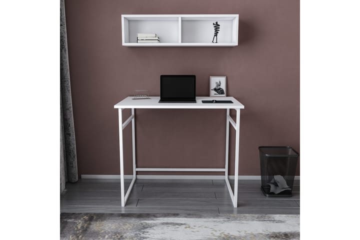 Kirjoituspöytä Yepan 60x75x90 cm - Valkoinen - Kirjoituspöytä - Tietokonepöytä