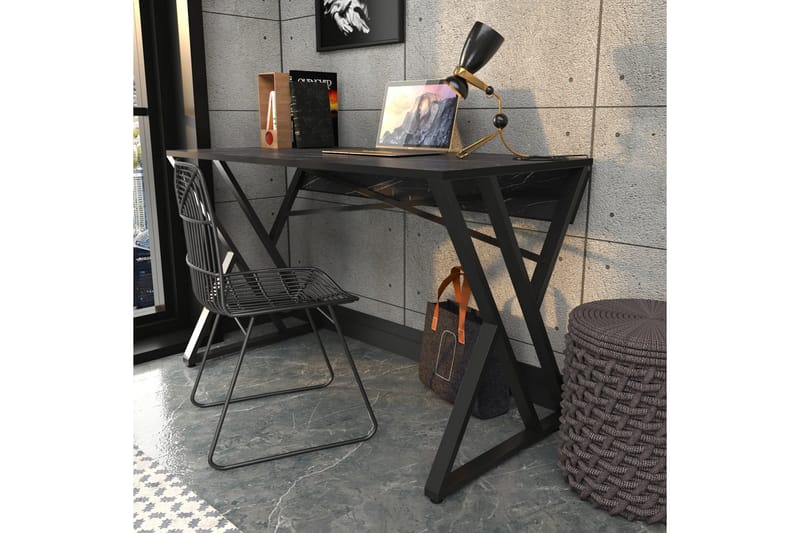 Kirjoituspöytä Zakkum 60x75x120 cm - Musta - Huonekalut - P öytä & ruokailuryhmä - Työpöytä - Kirjoituspöytä