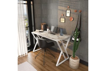 Kirjoituspöytä Zakkum 60x75x120 cm - Valkoinen - Huonekalut - Pöytä & ruokailuryhmä - Työpöytä
 - Kirjoituspöytä