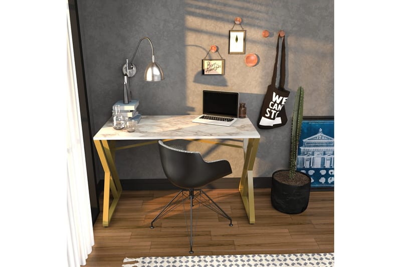 Kirjoituspöytä Zakkum 60x75x120 cm - Valkoinen - Huonekalut - Pöytä & ruokailuryhmä - Työpöytä
 - Kirjoituspöytä