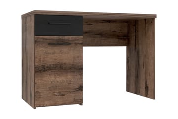 Kirjoituspöytä Pitchcombe 110 cm Säilytys Laatikko+kaappi - Ruskea/Musta - Huonekalut - Pöytä & ruokailuryhmä - Työpöytä - Kirjoituspöytä