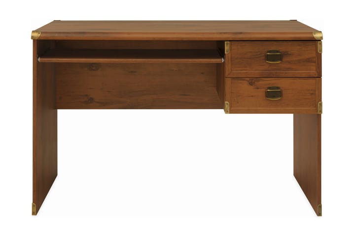 Kirjoituspöytä Portage 120 cm Säilytyksellä 2 laatikkoa - Luonnonväri - Kirjoituspöytä - Tietokonepöytä