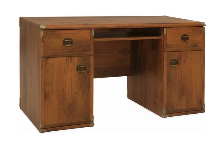 Kirjoituspöytä Portage 140 cm - Ruskea/Puu/Luonnonväri - Kirjoituspöytä - Tietokonepöytä