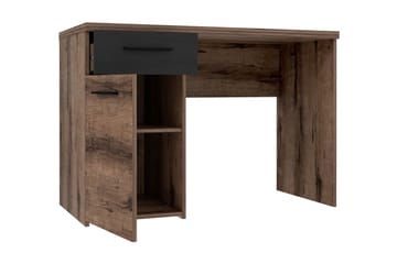 Kirjoituspöytä Pitchcombe 110 cm Säilytys Laatikko+kaappi - Ruskea/Musta - Huonekalut - Pöytä & ruokailuryhmä - Työpöytä - Kirjoituspöytä