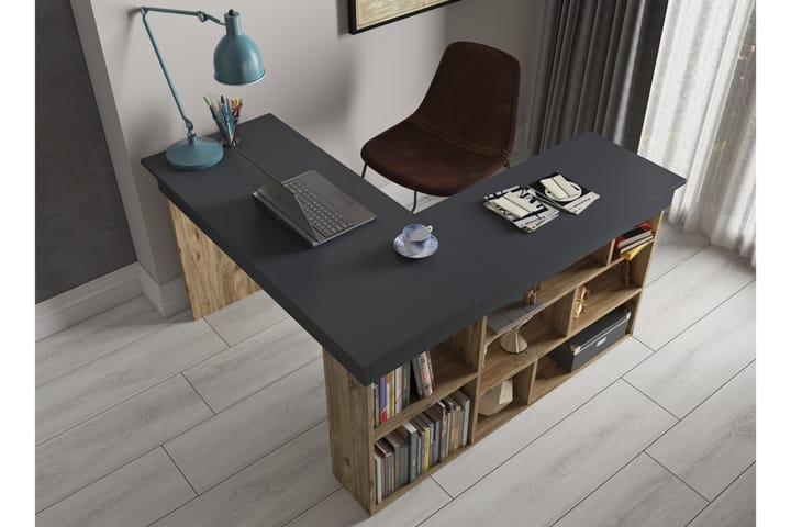Kirjoituspöytä Passwan 120 cm - Antrasiitti - Tietokonepöytä
 - Kirjoituspöytä