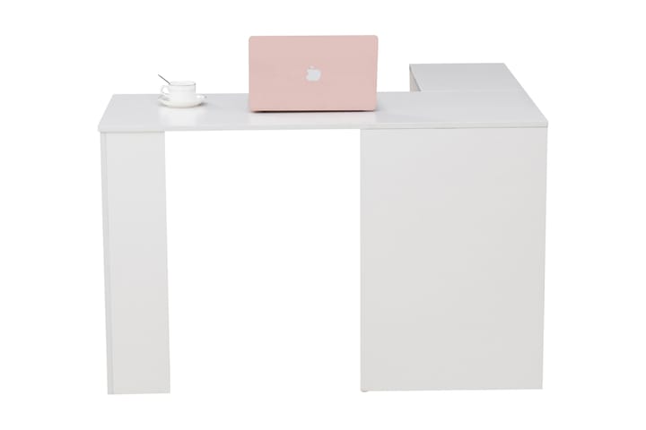 Kirjoituspöytä Valvoline 120 cm - Musta/Valkoinen - Kulmakirjoituspöytä