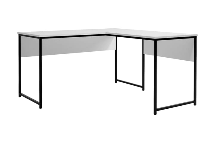 Kulmakirjoituspöytä Tasarima 160 cm - Valkoinen/Musta - Kulmakirjoituspöytä