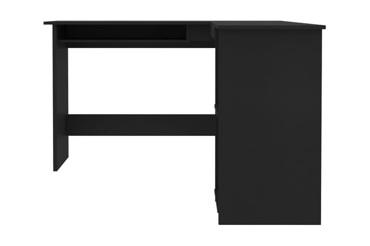 L-muotoinen kulmapöytä musta 120x140x75 cm lastulevy - Musta - Tietokonepöytä
 - Kirjoituspöytä