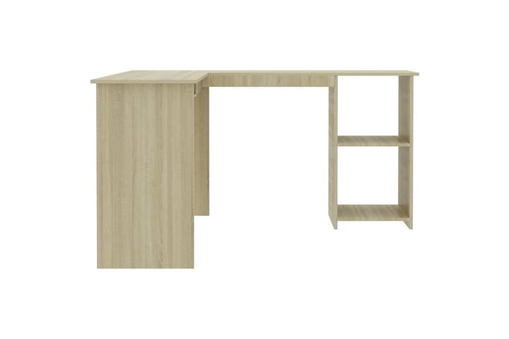 L-muotoinen kulmapöytä Sonoma-tammi 120x140x75 cm lastulevy - Ruskea - Tietokonepöytä
 - Kirjoituspöytä