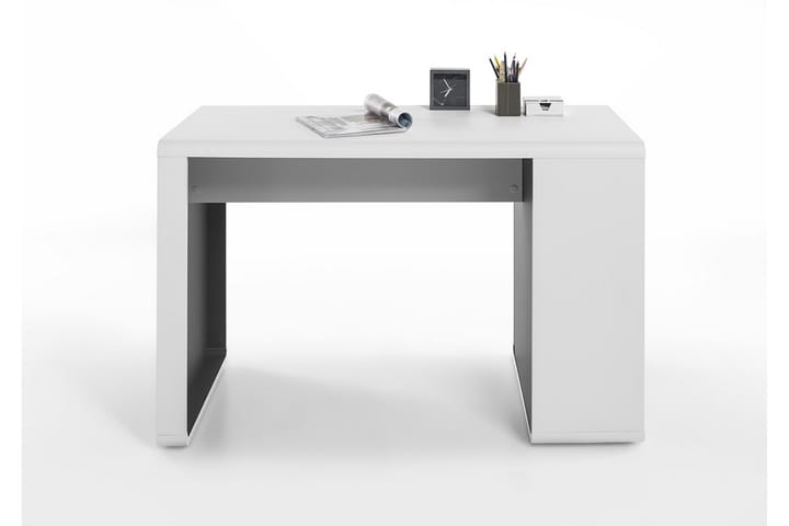 Laatikosto Hisiu - Valkoinen/Harmaa - Tietokonepöytä
 - Kirjoituspöytä