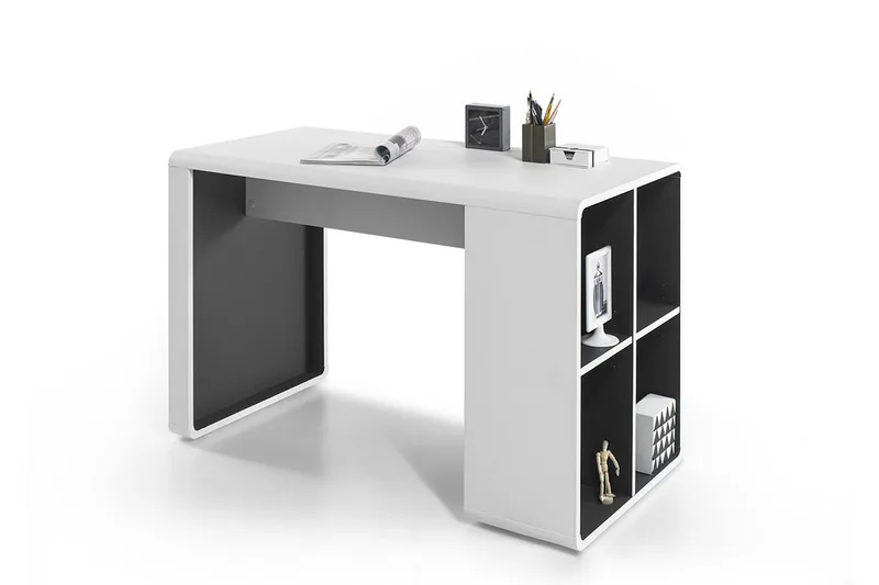 Laatikosto Hisiu - Valkoinen/Harmaa - Huonekalut - Pöytä & ruokailuryhmä - Työpöytä - Kirjoituspöytä