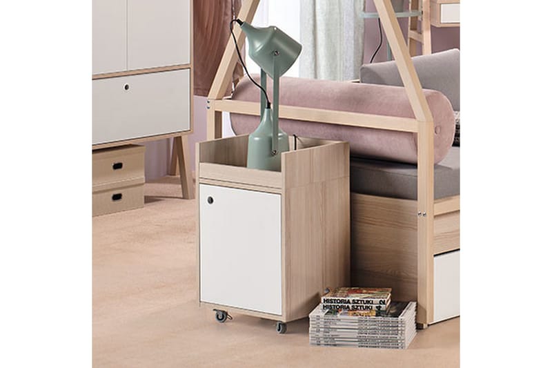 Laatikosto Spot Puu/Luonnonväri/Valkoinen - VOX - Huonekalut - Pöytä & ruokailuryhmä - Työpöytä - Kirjoituspöytä