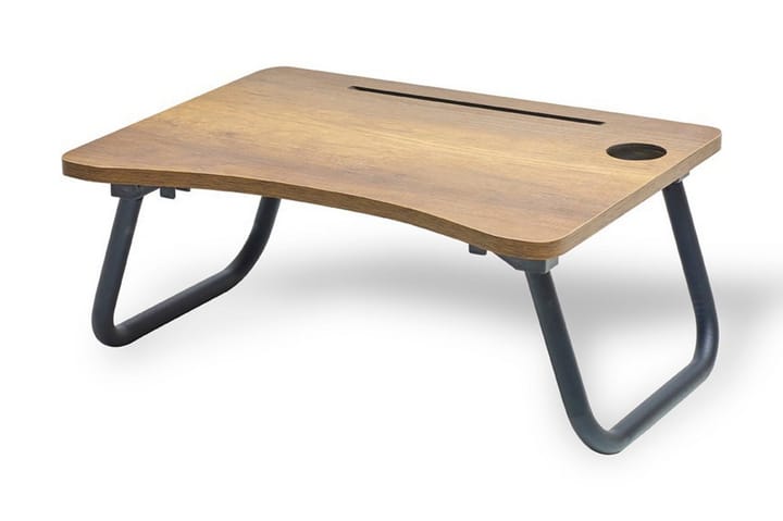 Laptopställ Parupe 60 cm - Pähkinänruskea/Musta - Tietokonepöytä
 - Kirjoituspöytä