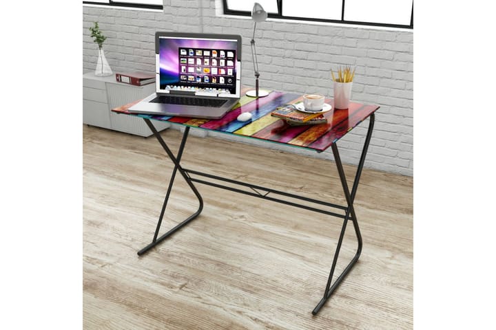 Lasipöytä Sateenvarjo Kuviolla - Ruskea - Tietokonepöytä
 - Kirjoituspöytä