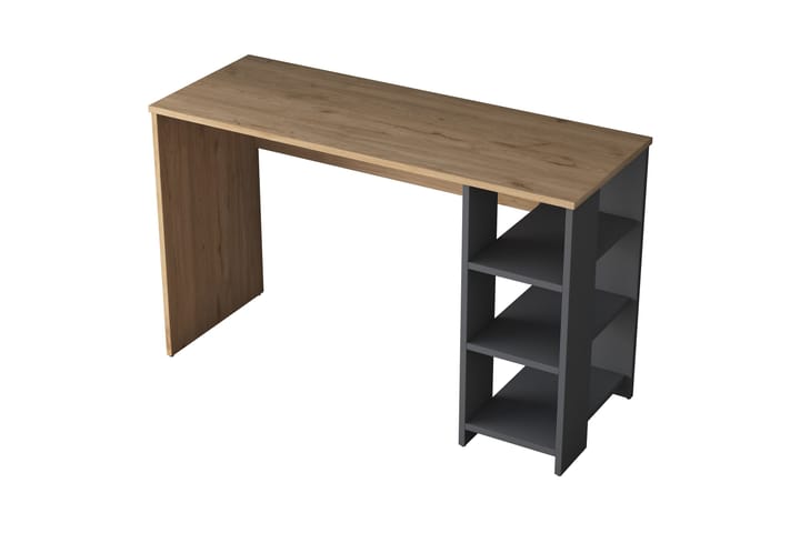 Kirjoituspöytä Makrud 120 cm - Pähkinä/Antrasiitti - Tietokonepöytä
 - Kirjoituspöytä