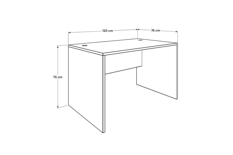 Kirjoituspöytä Matulca Valkoinen - Valkoinen - Huonekalut - Pöytä & ruokailuryhmä - Työpöytä - Tietokonepöytä
