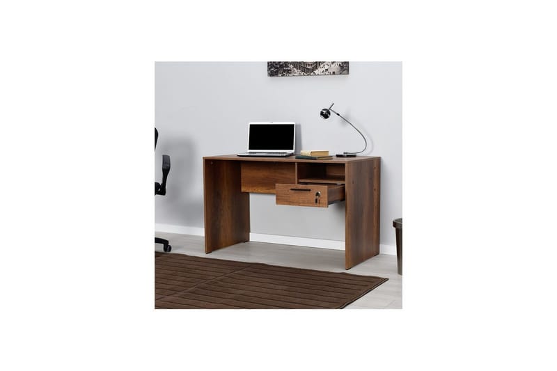 Kirjoituspöytä Matulca Pähkinäpuu - Pähkinäpuu - Huonekalut - Pöytä & ruokailuryhmä - Työpöytä - Tietokonepöytä