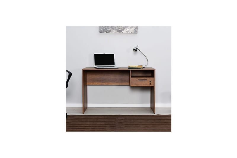 Kirjoituspöytä Matulca Pähkinäpuu - Pähkinäpuu - Huonekalut - Pöytä & ruokailuryhmä - Työpöytä - Tietokonepöytä