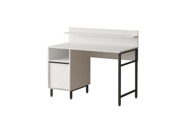Kirjoituspöytä Munetoki 120 cm - Valkoinen - Tietokonepöytä
 - Kirjoituspöytä