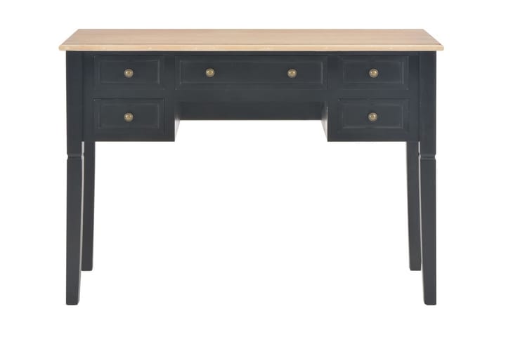 Kirjoituspöytä musta 109,5x45x77,5 cm puinen - Musta - Tietokonepöytä
 - Kirjoituspöytä