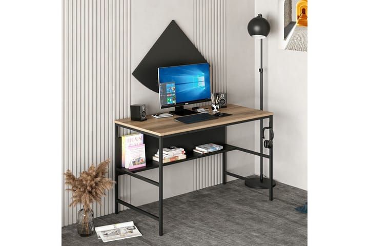 Kirjoituspöytä Nafe 120 cm - Ruskea - Tietokonepöytä
 - Kirjoituspöytä