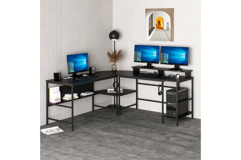 Nafe Kulmakirjoituspöytä, Musta