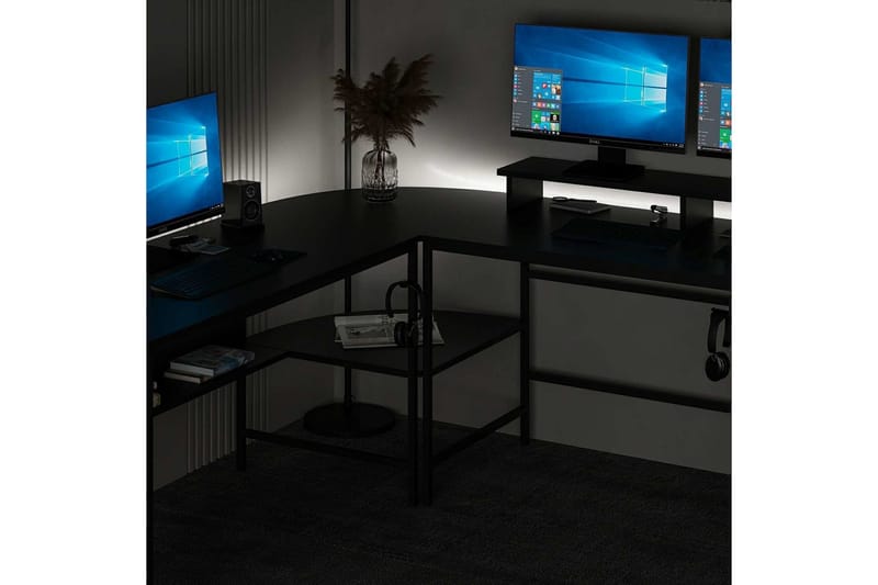 Nafe Kulmakirjoituspöytä - Musta - Huonekalut - Pöytä & ruokailuryhmä - Työpöytä - Kirjoituspöytä - Kulmakirjoituspöytä