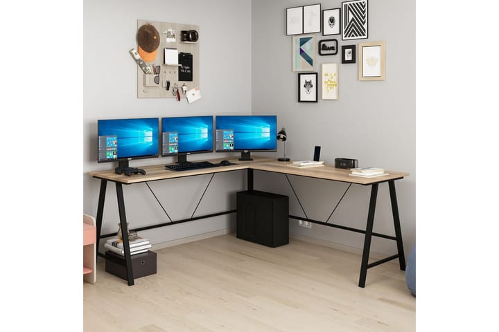 Kirjoituspöytä Nagender 180 cm - Ruskea - Kirjoituspöytä - Tietokonepöytä