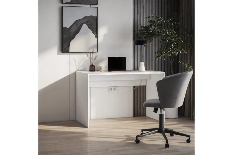 Kirjoituspöytä Nevy 140x60 cm - Valkoinen - Huonekalut - Pöytä & ruokailuryhmä - Työpöytä - Tietokonepöytä