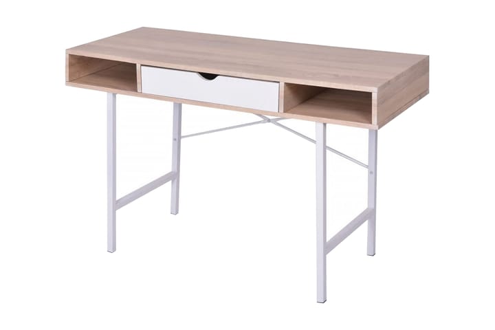 Pöytä Laatikolla Tammi ja Valkoinen - Monivärinen - Tietokonepöytä
 - Kirjoituspöytä