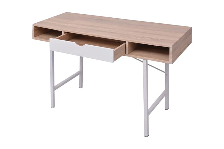 Pöytä Laatikolla Tammi ja Valkoinen - Monivärinen - Tietokonepöytä
 - Kirjoituspöytä