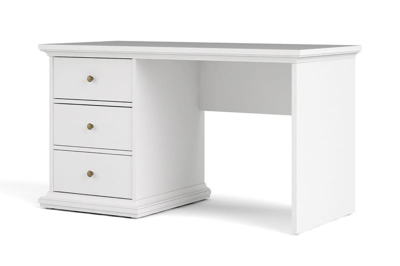 Paris-kirjoituspöytä 130 cm - Valkoinen - Huonekalut - Pöytä & ruokailuryhmä - Työpöytä - Kirjoituspöytä