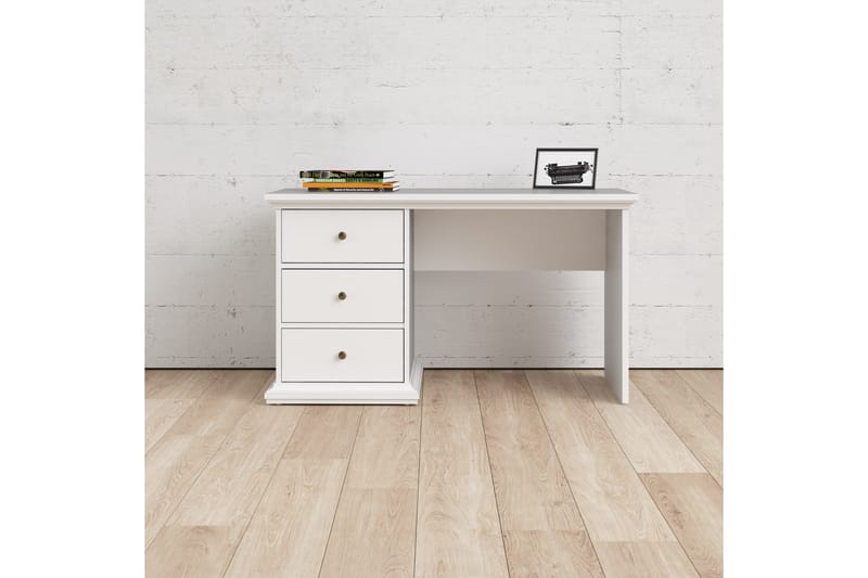 Paris-kirjoituspöytä 130 cm - Valkoinen - Huonekalut - Pöytä & ruokailuryhmä - Työpöytä - Kirjoituspöytä