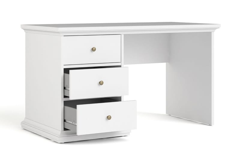 Paris-kirjoituspöytä 130 cm - Valkoinen - Huonekalut - Pöytä & ruokailuryhmä - Työpöytä - Kirjoituspöytä