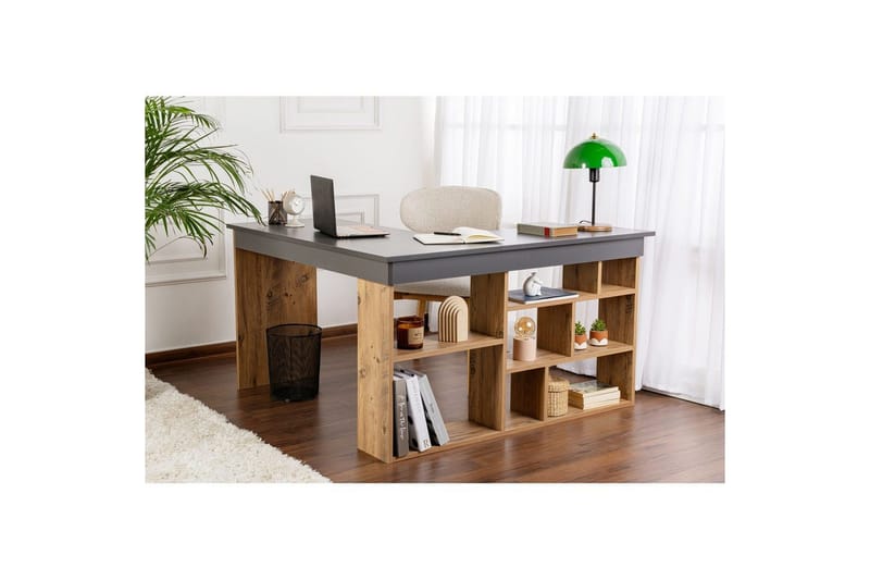 Kirjoituspöytä Regar Antrasiitti Atlantinmänty - Antrasiitti Atlantinmänty - Huonekalut - Pöytä & ruokailuryhmä - Työpöytä
 - Kirjoituspöytä - Kulmakirjoituspöytä