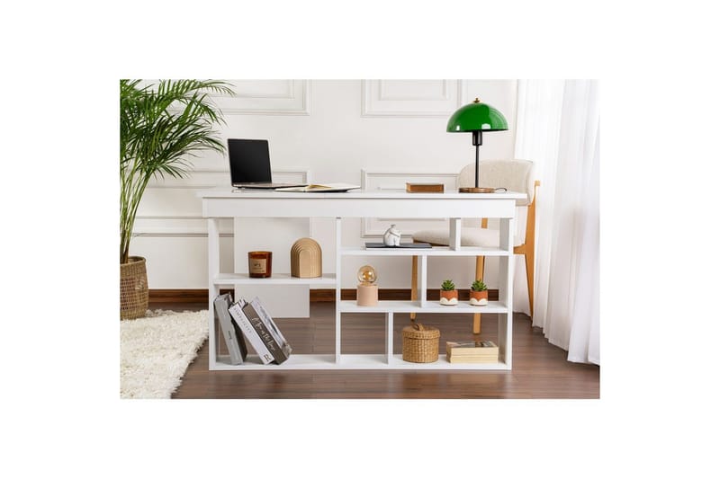 Kirjoituspöytä Regar Luonnonvalkoinen - Luonnonvalkoinen - Huonekalut - Pöytä & ruokailuryhmä - Työpöytä
 - Kirjoituspöytä - Kulmakirjoituspöytä