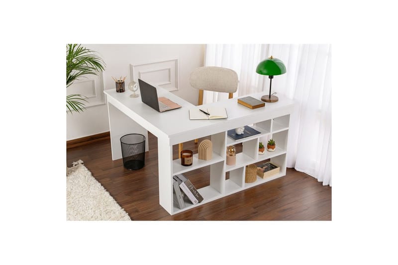 Kirjoituspöytä Regar Luonnonvalkoinen - Luonnonvalkoinen - Huonekalut - Pöytä & ruokailuryhmä - Työpöytä
 - Kirjoituspöytä - Kulmakirjoituspöytä