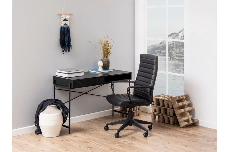 Kirjoituspöytä Ricketts 110x110 cm - Musta - Huonekalut - Pöytä & ruokailuryhmä - Työpöytä - Tietokonepöytä