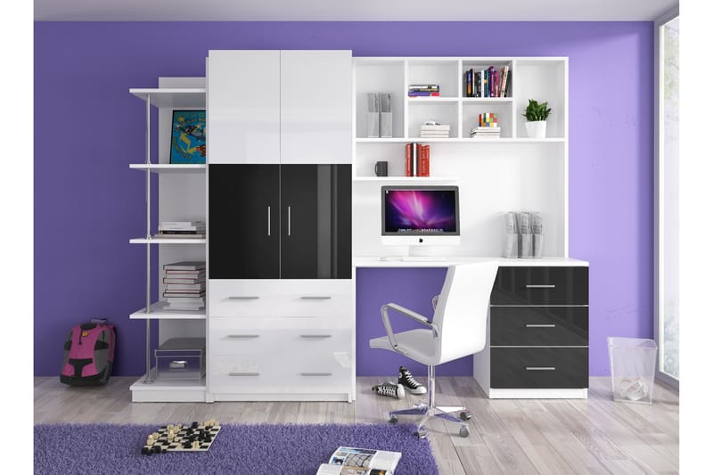 Säilytyskaappi Jyles Hyllyllä ja Kirjoituspöytä 165 cm, undefined